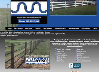 Custom Fence, Welding Services, website by Sims Solutions