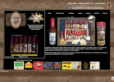 Private Label Pepper Sauce - Web Design by Sims Solutions