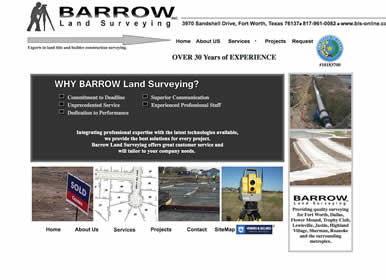 Land Surveying-Company-Website Design by Sims Solutions | www.simssolutions.com
