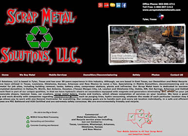Scrap Metal and Demolision-Company-Website by SimsSolutions