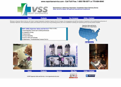 Veterinary Vaporizer Website by Sims Solutions | www.simssolutions.com